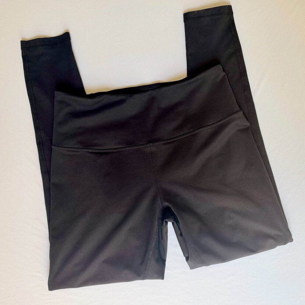 Zella Womens Size Large Black Hi-waisted Leggings Athletic Workout Yoga Pilates